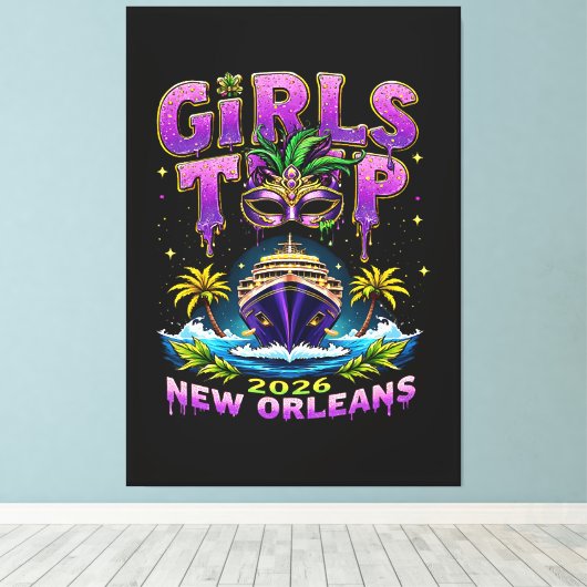 Meidenreis 2026 New Orleans Canvas Afdruk (Insitu (Houten vloer))