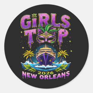Meidenreis 2026 New Orleans Ronde Sticker