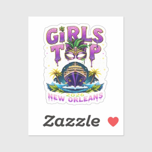 Meidenreis 2026 New Orleans Sticker (Vel)