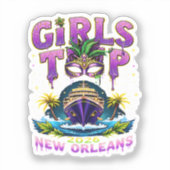 Meidenreis 2026 New Orleans Sticker (Voorkant)