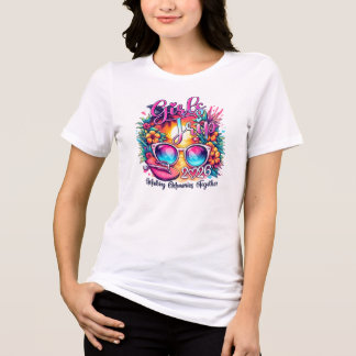 Meidenreis 2026 Tropische strandvakantie Vrienden Tri-Blend Shirt