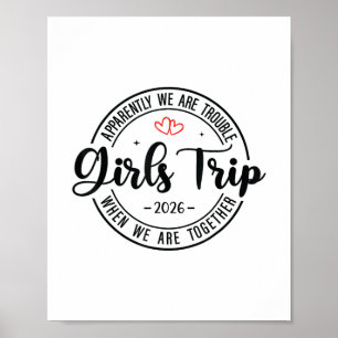 Meidenreis 2026 Vrouwen Weekend Vakantie Matching Poster