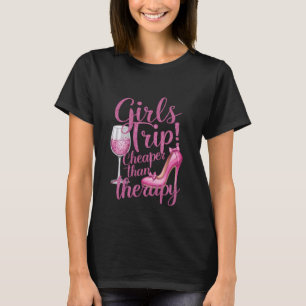 Meidenreis Goedkoper Dan Therapie Weekend Wijn Fee T-shirt