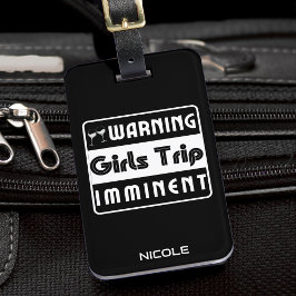 Meidenreis Meisjesnacht Weekend Zusters Vakantie Bagagelabel