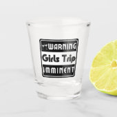 Meidenreis Meisjesnacht Weekend Zusters Vakantie Shot Glas (Voorkant)