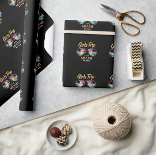 Meidenreis Miami 2025 Onvergetelijk vrouwenweekend Cadeaupapier