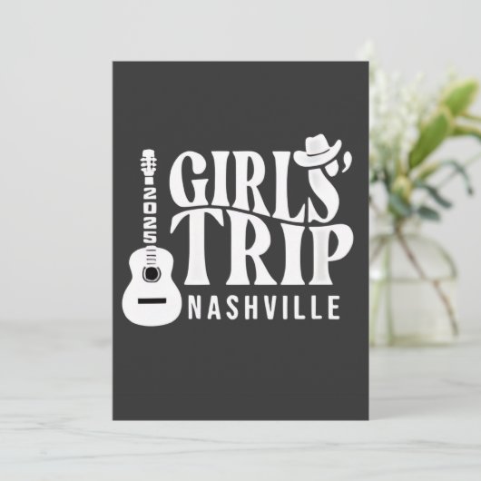 Meidenreis Nashville 2025 Vakantie Zomer  Kaart (Staand voorkant)