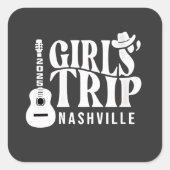 Meidenreis Nashville 2025 Vakantie Zomer  Vierkante Sticker (Voorkant)