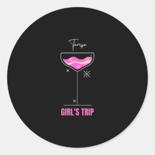 Meidenreis strand drink Tampa Florida Ronde Sticker