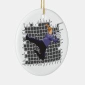 meidenvoetbalsport keramisch ornament (Rechts)
