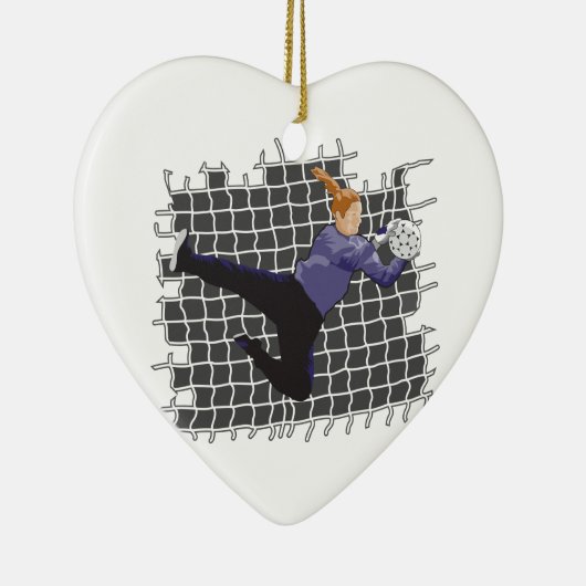 meidenvoetbalsport keramisch ornament (Rechts)