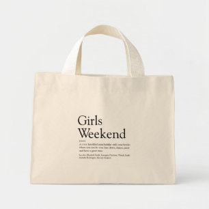 Meidenweekend Pret Definitie Modern Mini Tote Bag