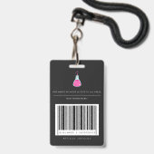 Meidenwetenschapspartijbeveiligingspas Badge (Achterkant met lanyard)