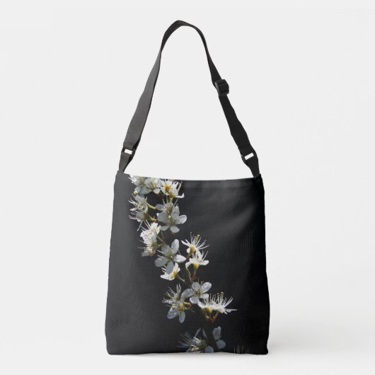 Meidoorn Bloemen cbba Crossbody Tas (Achterkant)