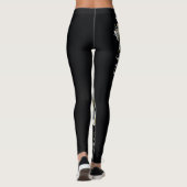 meidoorn bloemen leer leggings (Achterkant)