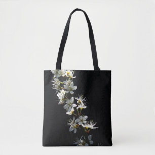 Meidoorn Bloemen stengel Tote Bag