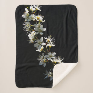 Meidoorn Bloemen subchn Sherpa Deken