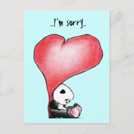 Meieren: Een schattige panda - hart, sorry, briefk Briefkaart