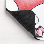 Meieren: Een schattige panda - hart, sorry Muismat (Hoek)