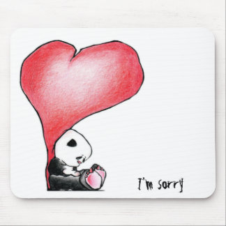 Meieren: Een schattige panda - hart, sorry Muismat