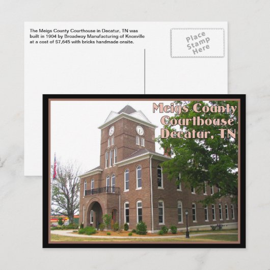 Meigs County Courthouse - Decatur, TN Briefkaart (Voorkant / Achterkant)