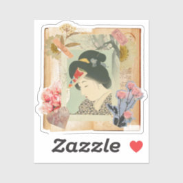 Meiji Era Beauty: Ukiyo-e – Traditional Japanese  Sticker