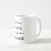 Meilleur papa du monde (noir) koffiemok (Voorkant rechts)