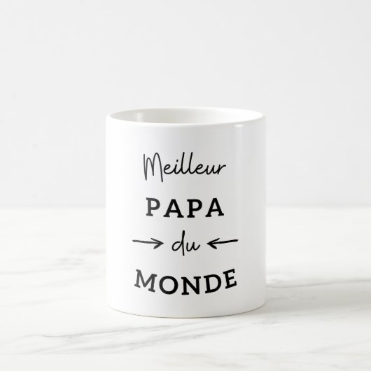 Meilleur papa du monde (noir) koffiemok (Center)