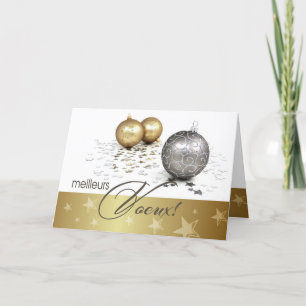 Meilleurs Voeux.KerstKaart in het Frans Feestdagen Kaart