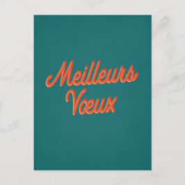 Meilleurs Voeux - Nieuwjaar Franse Vintage Briefkaart