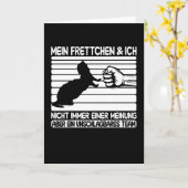 Mein Frettchen en ich sind unschlagbares Team Kaart (Gele Bloem)