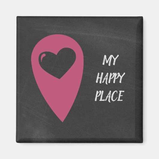 Mein glücklicher Platz Magneet (Voorkant)