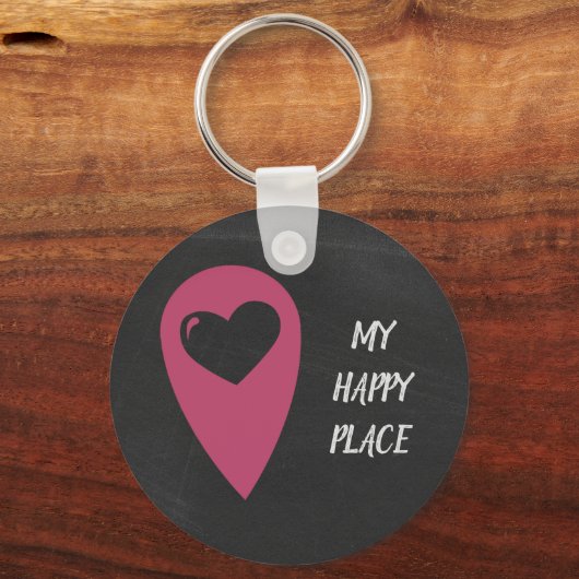 Mein glücklicher Platz Sleutelhanger (Voorkant)