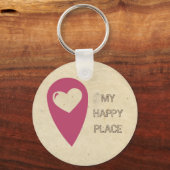 Mein glücklicher Platz Sleutelhanger (Voorkant)