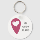 Mein glücklicher Platz Sleutelhanger (Voorkant)