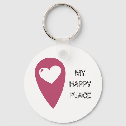Mein glücklicher Platz Sleutelhanger (Voorkant)