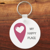 Mein glücklicher Platz Sleutelhanger (Voorkant)