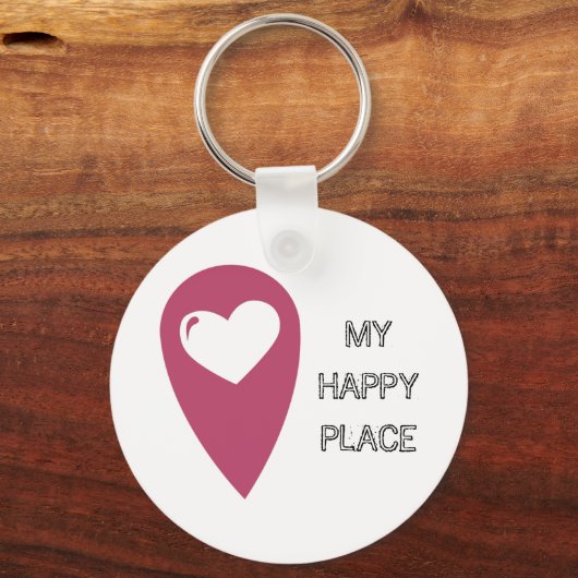 Mein glücklicher Platz Sleutelhanger (Voorkant)