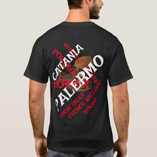 Mein Halibut Kampf een echt Alaska verhaal T-shirt (Achterkant)