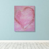 Mein Herz Canvas Afdruk (Insitu (Houten vloer))