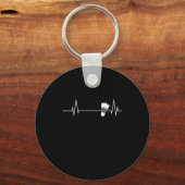 Mein Herz schlägt für Badminton Federball Sport Sleutelhanger (Voorkant)