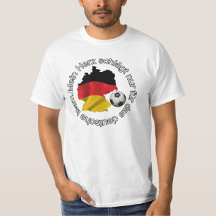 Mein herz schlagt nur fur das deutsche team. t-shirt