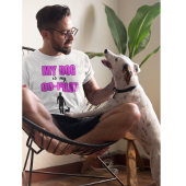 Mein Hund ist mein Partner Pink Modernes Design T-shirt