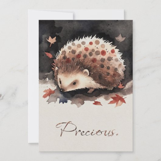 Mein kleiner Igel-Freund „Zwergerl“ Grußkarte Feestdagenkaart (Voorkant)