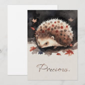 Mein kleiner Igel-Freund „Zwergerl“ Grußkarte Feestdagenkaart (Voorkant / Achterkant)