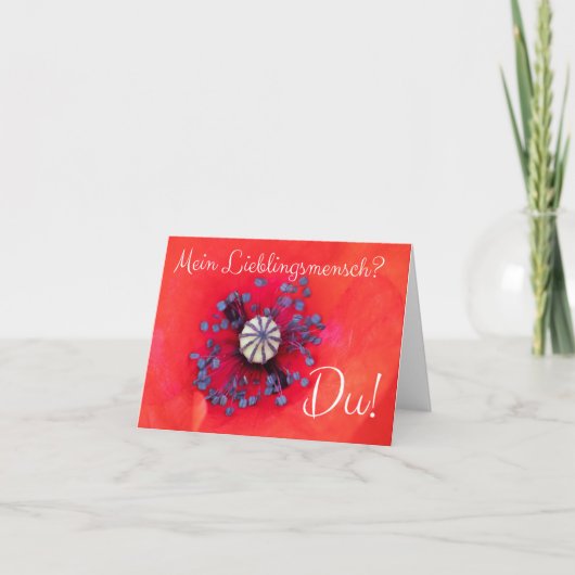 Mein Lieblingsmensch? - Du! Kaart (Voorkant)