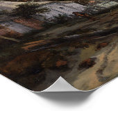 Meindert Hobbema en Abraham Storck A Wooded Lands Poster (Hoek)