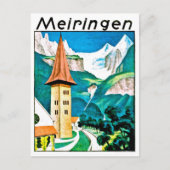 Meiringen, dorp, Zwitserland, oldtimers Briefkaart (Voorkant)