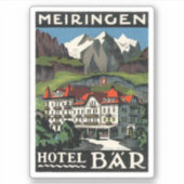 Meiringen Hotel Bar Sticker (Voorkant)