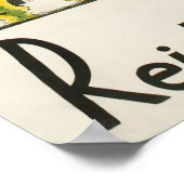 Meiringen, Reichenbach Aareschlucht, Ski Poster (Hoek)